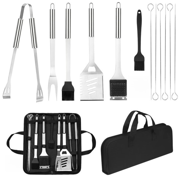 14X Stainless Steel BBQ Barbecue Tool Set